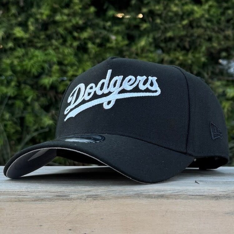 New Era Dodgers Wordmark Black Silver 2024 World Series Champs 940AF