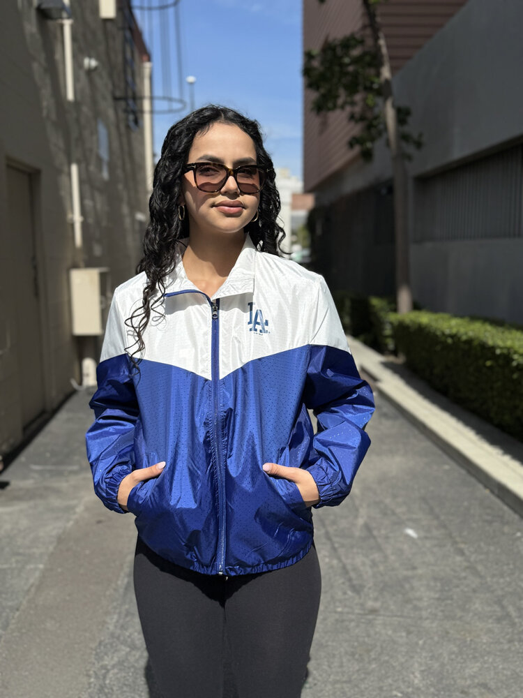 G-III LA Dodgers Women's Veteran Player Full-Zip Lightweight Jacket