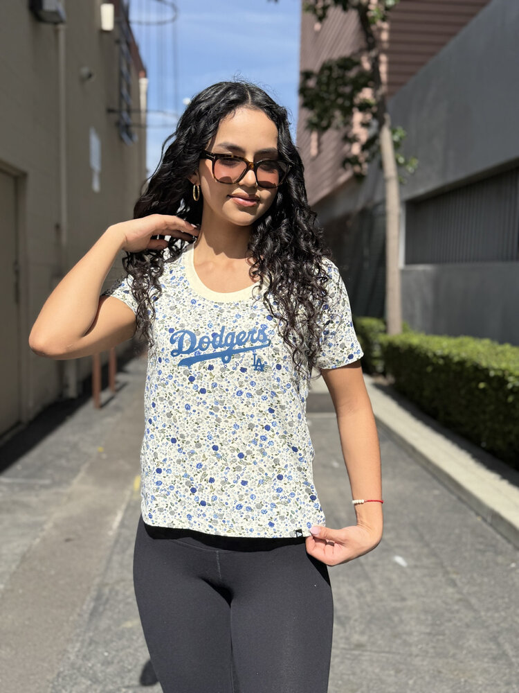 New Era LA Dodgers NE Women's Glam Cream Floral Scoop