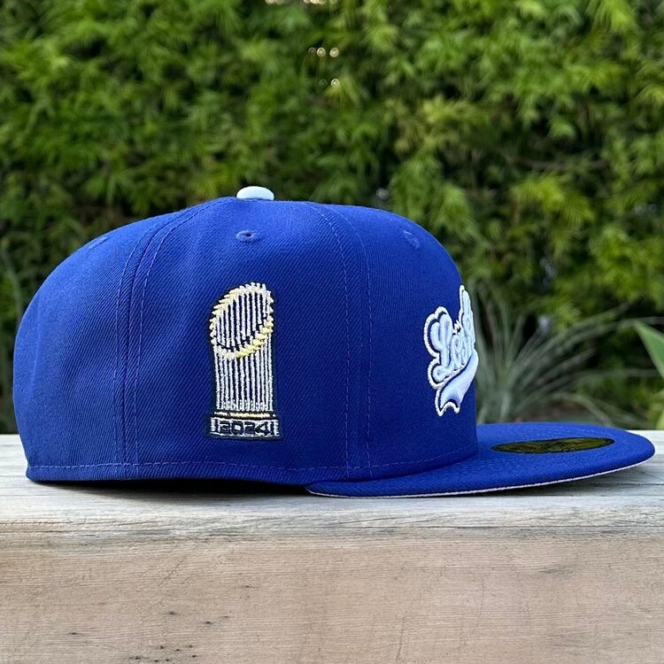 New Era LA Script Royal 2024 World Series Trophy Gray UV