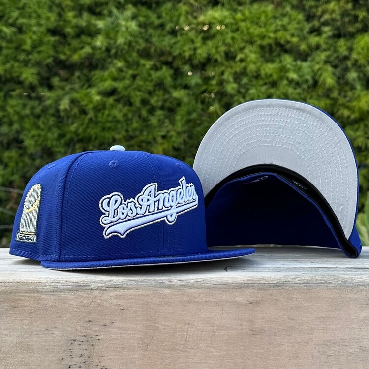 New Era LA Script Royal 2024 World Series Trophy Gray UV