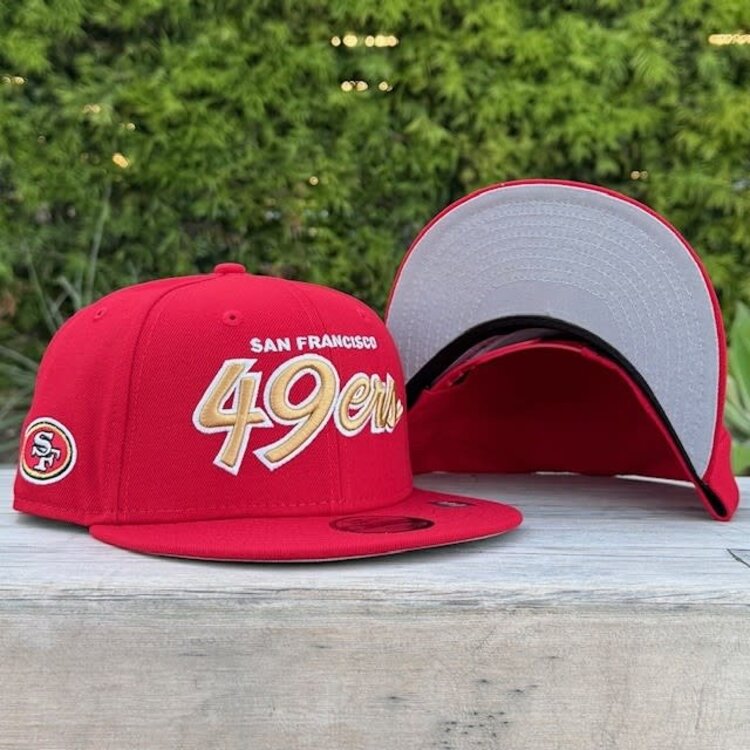 New Era 49ers Script Red Youth 950 Snapback