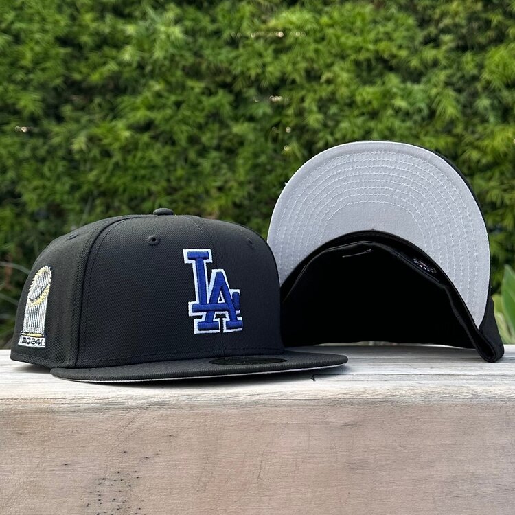 New Era LA Black Royal-White 2024 World Series Trophy Gray UV
