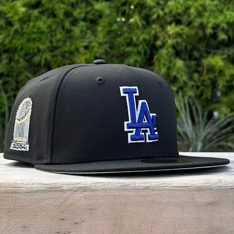 New Era LA Black Royal-White 2024 World Series Trophy Gray UV
