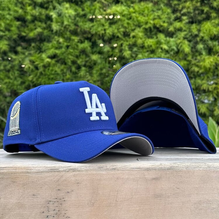 New Era LA Dodgers Royal 2024 World Series Trophy 940 A-Frame