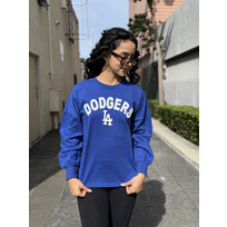 G-III LA Dodgers Women's Athletic Crew Sweater