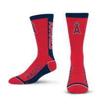 For Bare Feet Sportswear MLB Men's MVP Socks Angels Large