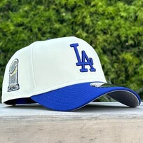 New Era LA Dodgers Ivory/Royal 2024 World Series Trophy 940 A-Frame