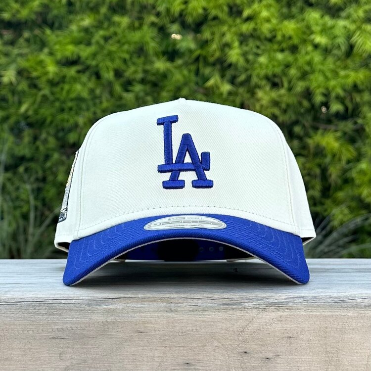 New Era LA Dodgers Ivory/Royal 2024 World Series Trophy 940 A-Frame