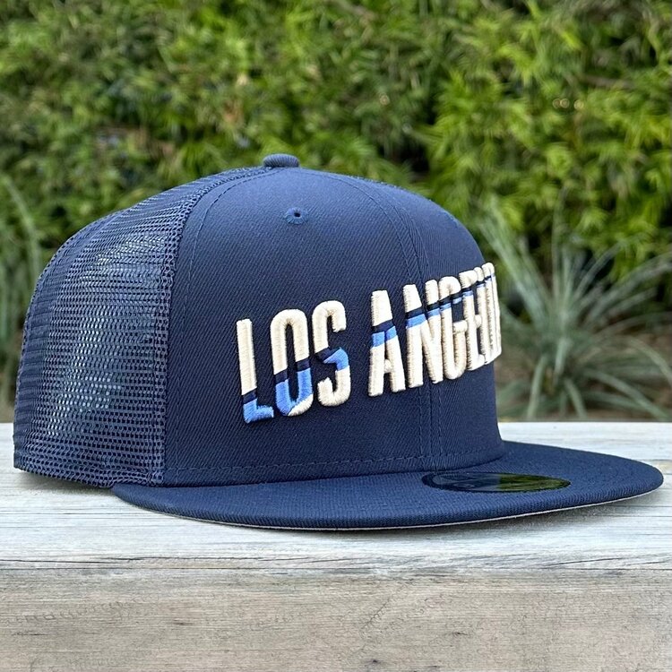 New Era LA City Connect Los Angeles Navy Trucker Mesh 950 Snapback