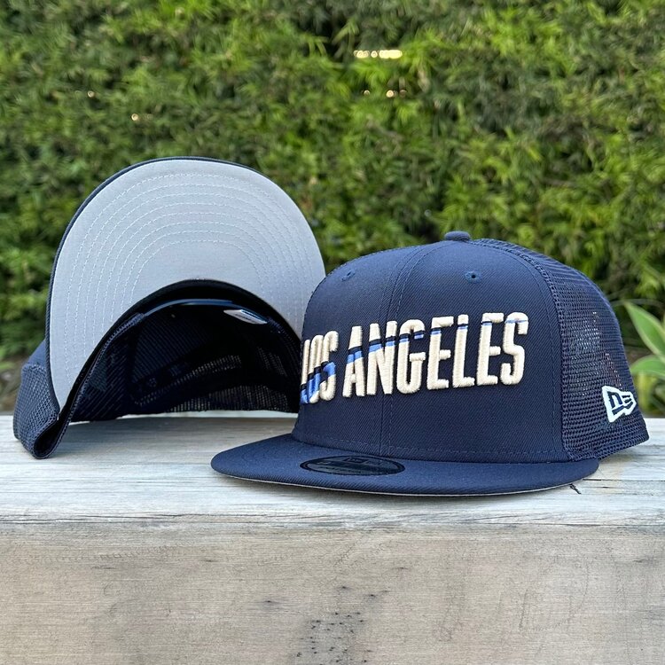 New Era LA City Connect Los Angeles Navy Trucker Mesh 950 Snapback