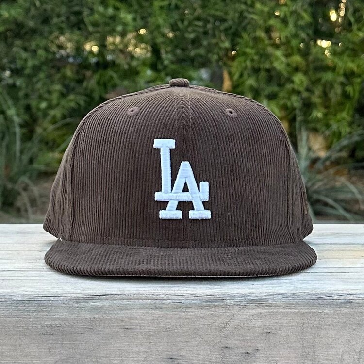 New Era LA Brown Corduroy Gray UV