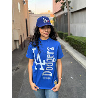 Mitchell and Ness LA Dodgers Women's M&N Boyfriend Royal Tee