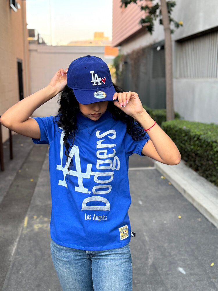 Mitchell and Ness LA Dodgers Women's M&N Boyfriend Royal Tee