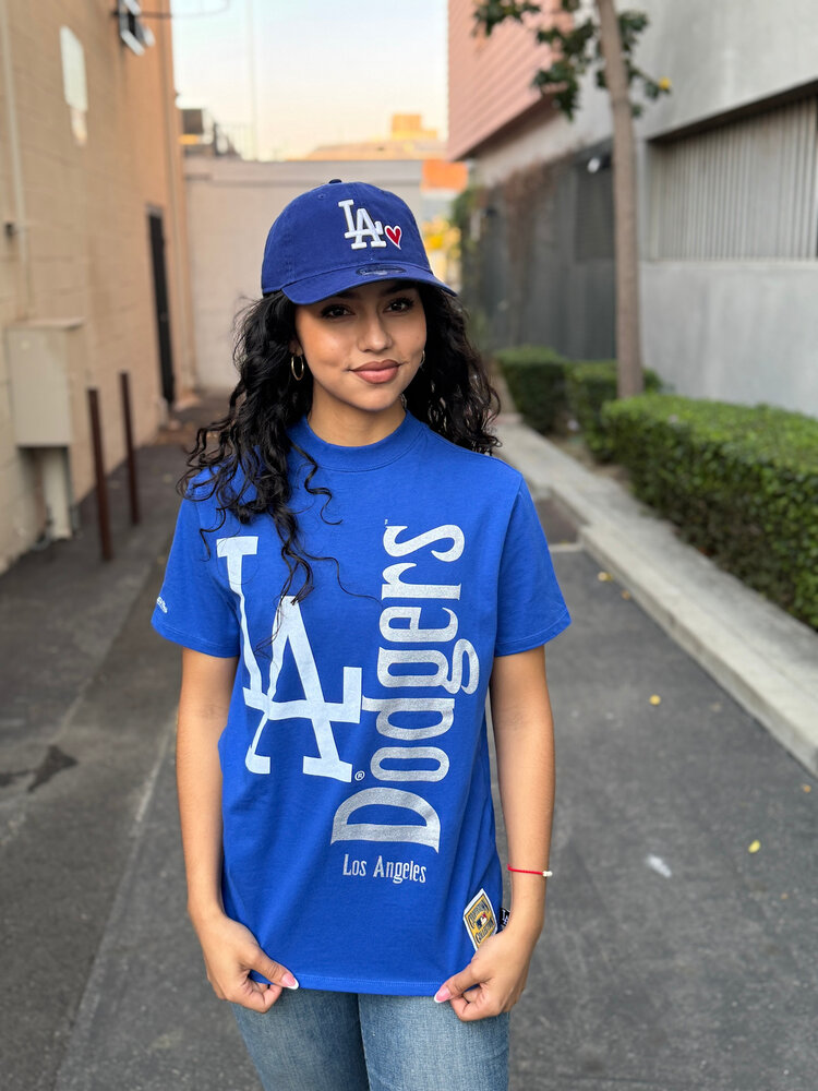 Mitchell and Ness LA Dodgers Women's M&N Boyfriend Royal Tee