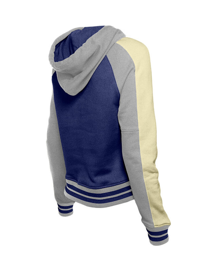 New Era LA Dodgers NE Women's Throwback Color Block Pullover Hoodie