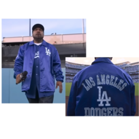 Starter LA Dodgers Men's Starter Cube's Coach Jacket Royal