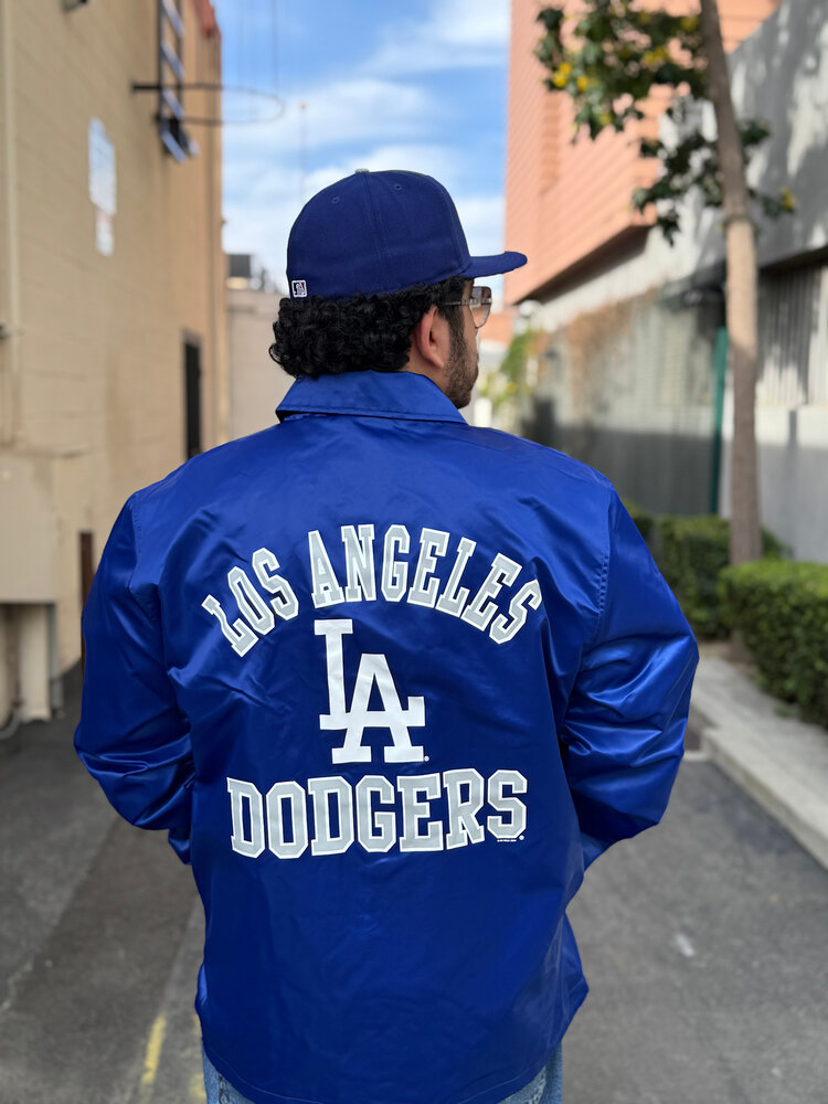 Starter LA Dodgers Men's Starter Cube's Coach Jacket Royal
