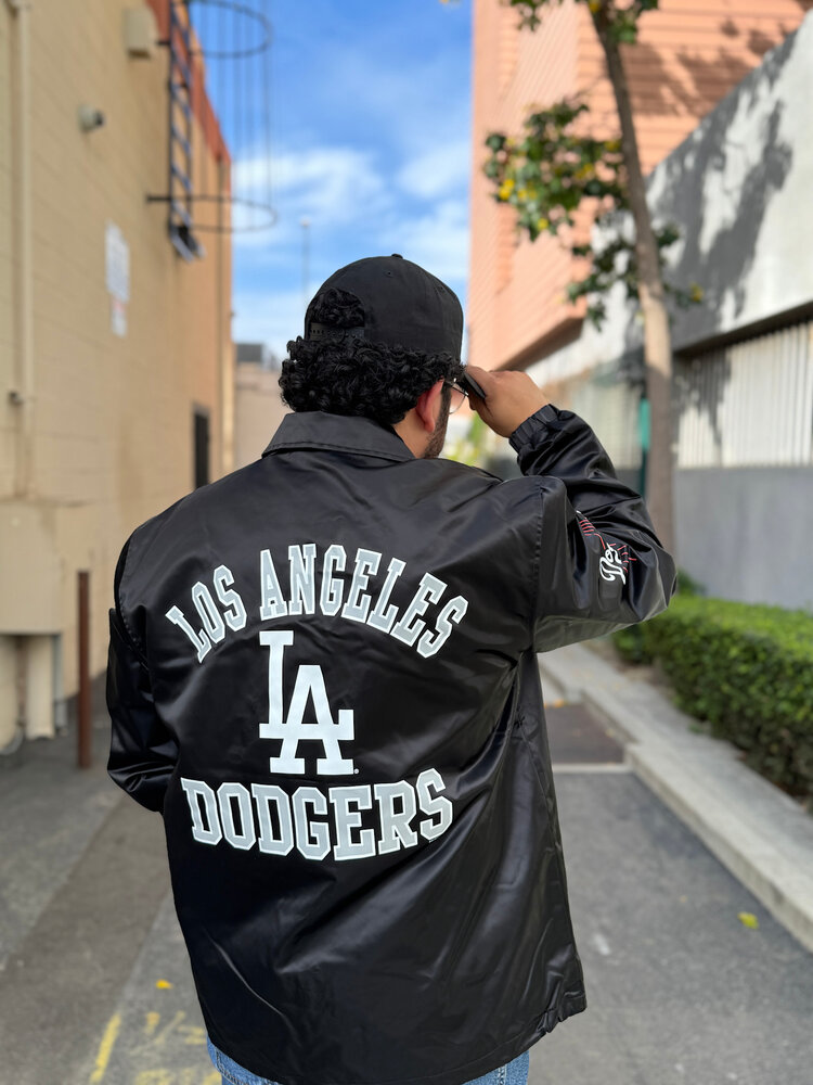 Starter LA Dodgers Men's Starter Cube's Coach Jacket Black