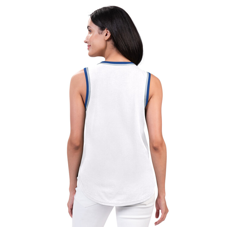 G-III Dodgers Women's G-III Strategy Tank White