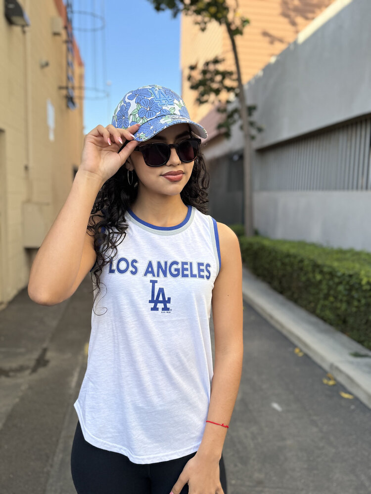 G-III Dodgers Women's G-III Strategy Tank White