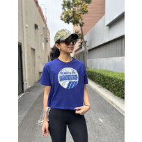 New Era LA Dodgers NE Women's Royal Summer Crew Crop Top