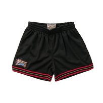 Mitchell and Ness Philadelphia 76ers M&N Women's Black Shorts Medium