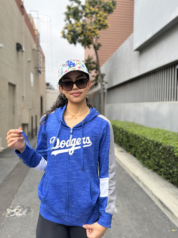 New Era LA NE Royal W Space Dye Full Zip Hoodie