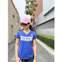 G-III LA Dodgers Women's G-III Strategy V-Neck Tee