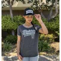 New Era Raiders W Biblend S/S Ringer Tee