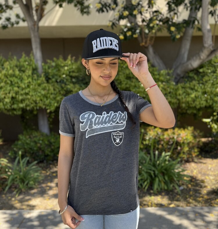 New Era Raiders W Biblend S/S Ringer Tee