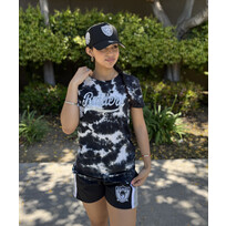 New Era Raiders W NE Black Tie Dye S/S Crew