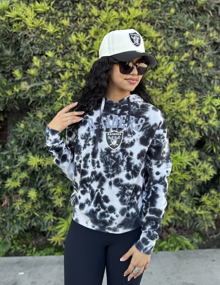 New Era Raiders W NE Black Tie Dye P/O Hoodie