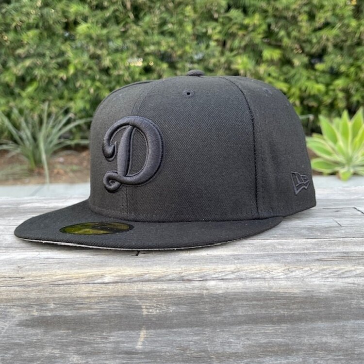 New Era Dodgers "D" Black/Black