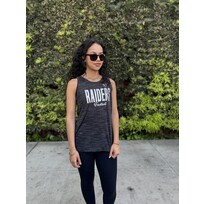 New Era Raiders W NE Black Space Dye Tank