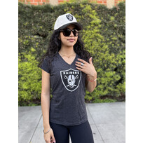 Touch Raiders W Charcoal Touch V-Neck