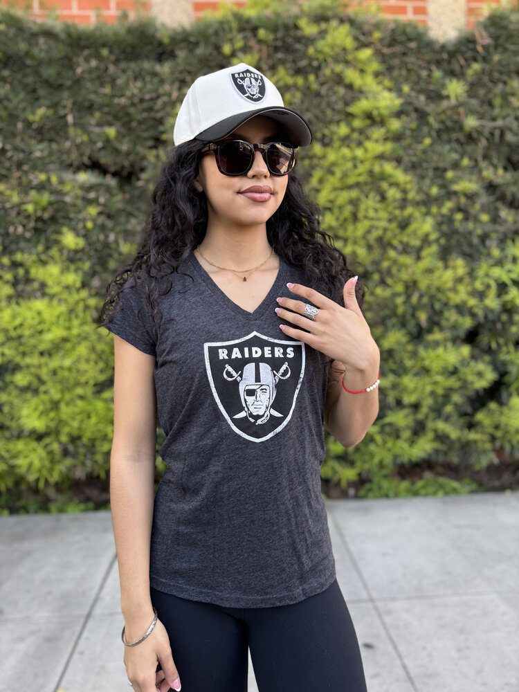 Touch Raiders W Charcoal Touch V-Neck