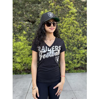 G-III NFL Raiders W GIII 1st Down Tee Black