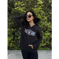 Fanatics Raiders W Stacked Stripes Hood