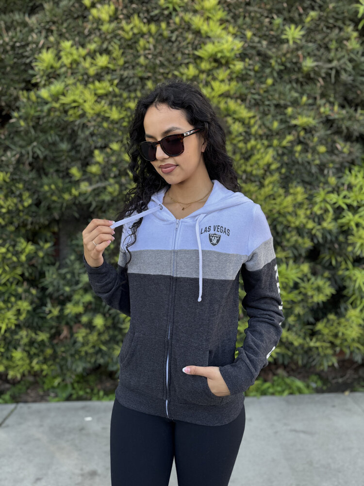 New Era Raiders W NE F/Z Color Block Hoodie