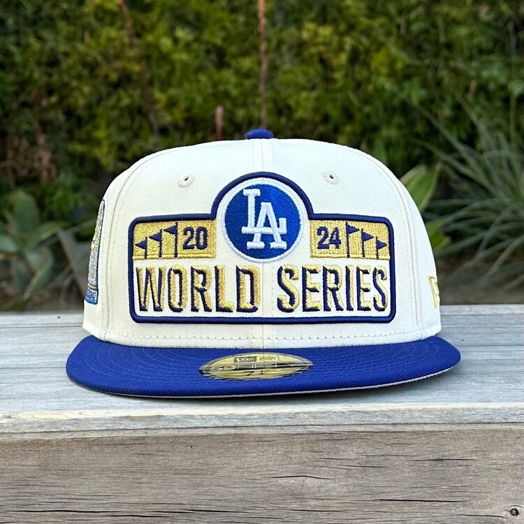 New Era LA Dodgers 2024 World Series Banner Ivory/Royal