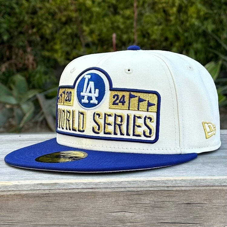 New Era LA Dodgers 2024 World Series Banner Ivory/Royal