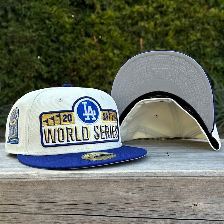 New Era LA Dodgers 2024 World Series Banner Ivory/Royal