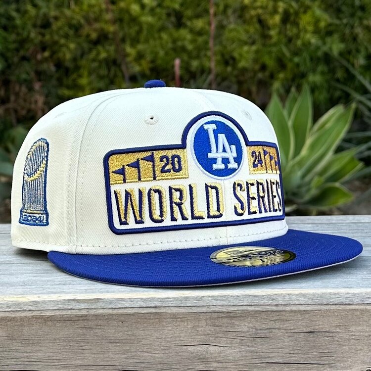 New Era LA Dodgers 2024 World Series Banner Ivory/Royal