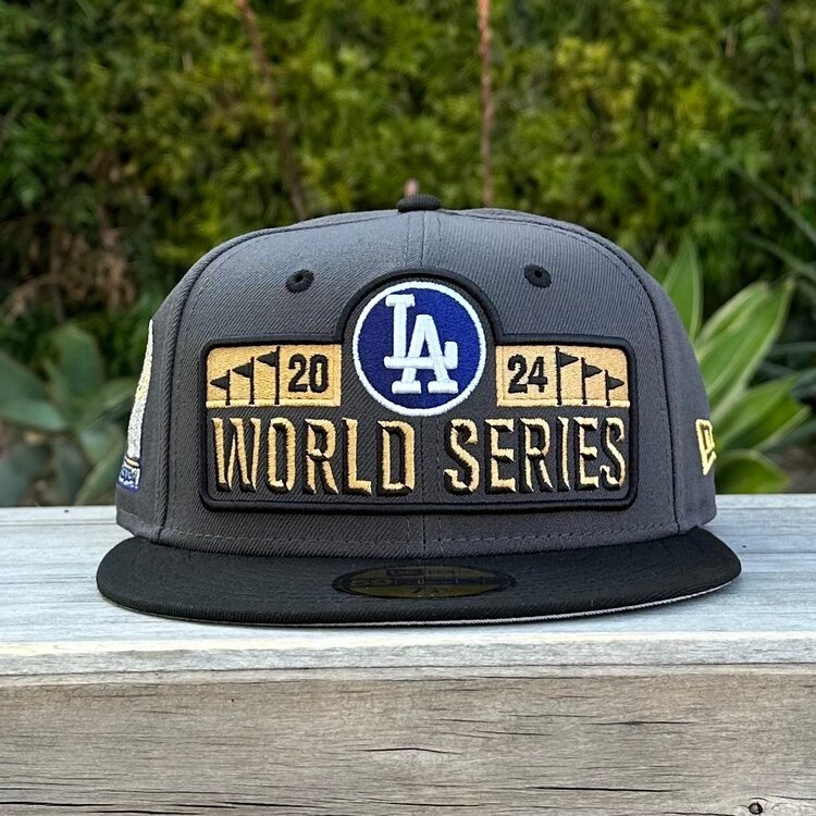 New Era LA Dodgers 2024 World Series Banner Graphite/Black