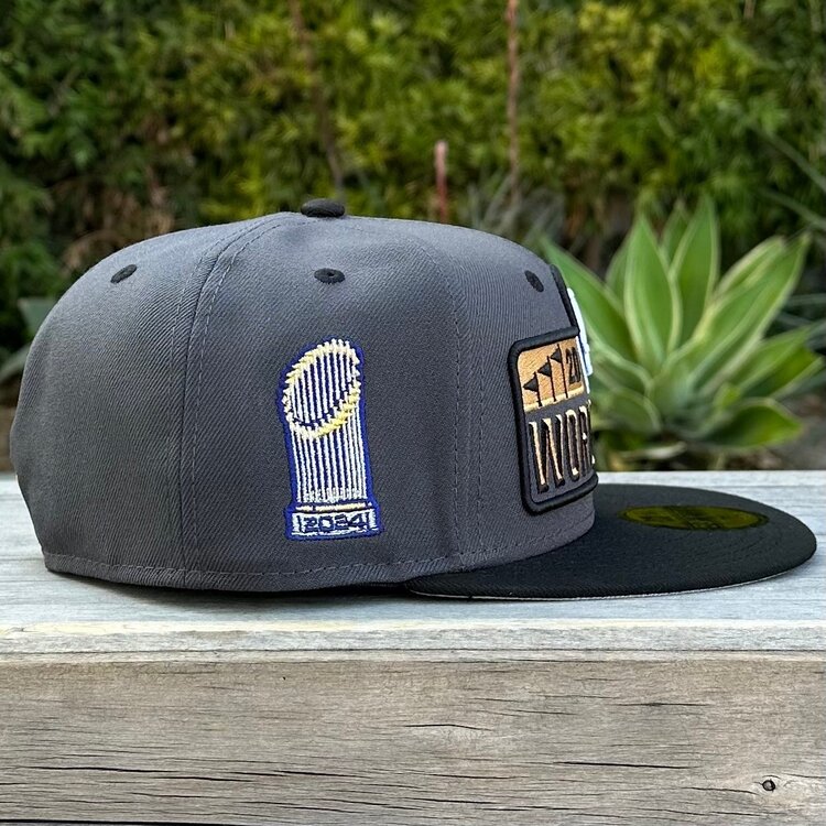 New Era LA Dodgers 2024 World Series Banner Graphite/Black