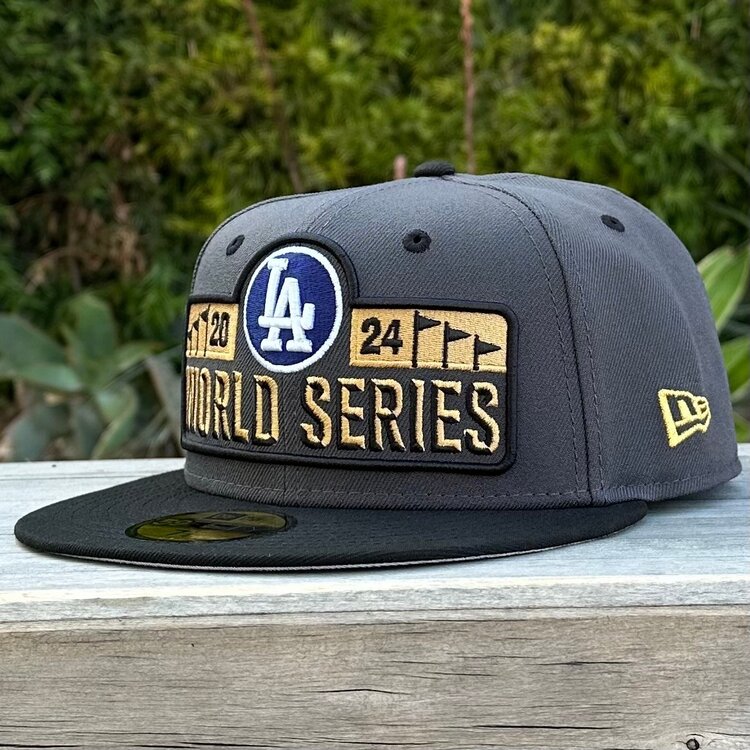 New Era LA Dodgers 2024 World Series Banner Graphite/Black