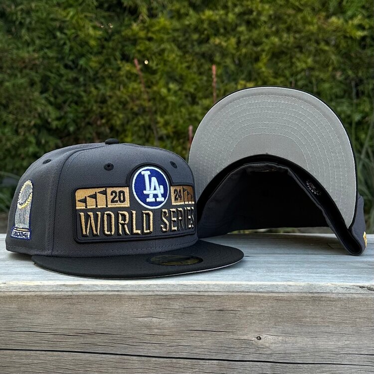 New Era LA Dodgers 2024 World Series Banner Graphite/Black