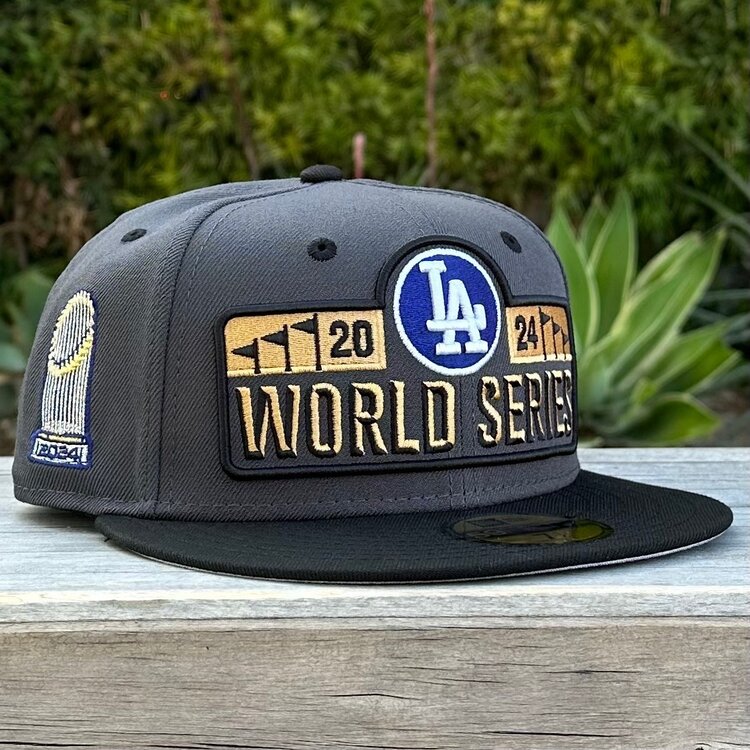 New Era LA Dodgers 2024 World Series Banner Graphite/Black