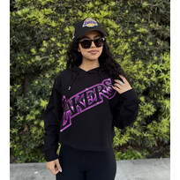 Mitchell and Ness NBA Lakers W M&N Big Face 4.0 Crop Hoodie